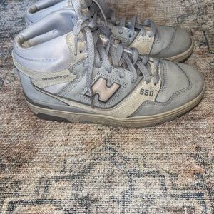 New Balance 650 Light Gray Sneakers